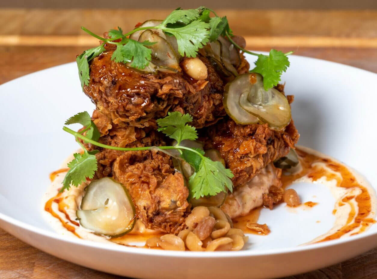 Franck's fine dining Utah dinner fried chicken